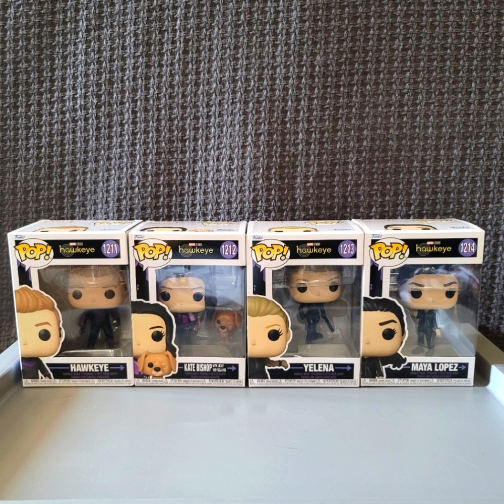 NIB Funko Pop Marvel Studios Hawkeye Complete Set